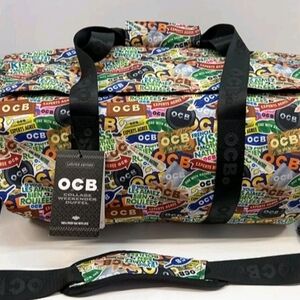 NWT OCB Ltd Edition Collage Weekender Smell Proof Duffel W/ Lock